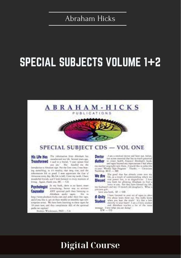 39 - Special Subjects Volume 1+2 - Abraham Hicks Available