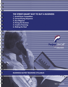 Ted Leverette - Business Buyer Training