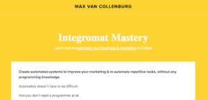 Max Van Collenburg - Integromat Mastery