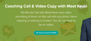 Meet Kevin - Coaching Call & Video Copy with Meet Kevin
