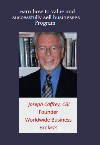 597 - Joseph Caffrey - Learn how to value and successfully sell businesses Available